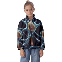 Organism Neon Science Kids  Half Zip Hoodie