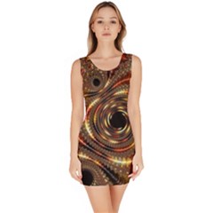 Geometric Art Fractal Abstract Art Bodycon Dress by Ndabl3x