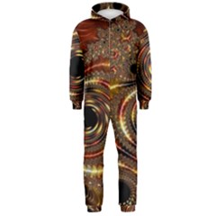 Geometric Art Fractal Abstract Art Hooded Jumpsuit (men)