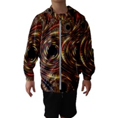 Geometric Art Fractal Abstract Art Kids  Hooded Windbreaker