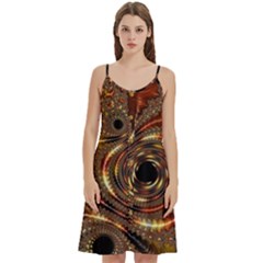 Geometric Art Fractal Abstract Art Women s Spaghetti Strap Pullover Cami Dress