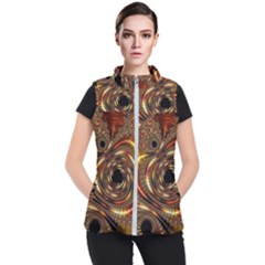 Geometric Art Fractal Abstract Art Women s Puffer Vest