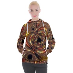 Geometric Art Fractal Abstract Art Women s Hooded Pullover