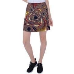 Geometric Art Fractal Abstract Art Tennis Skirt by Ndabl3x