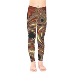 Geometric Art Fractal Abstract Art Kids  Classic Winter Leggings