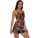 Geometric Art Fractal Abstract Art 2-in-1 Flare Activity Dress View3