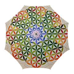 Mandala Rainbow Colorful Golf Umbrellas by Ndabl3x