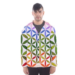 Mandala Rainbow Colorful Men s Hooded Windbreaker