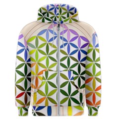 Mandala Rainbow Colorful Men s Zipper Hoodie