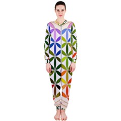 Mandala Rainbow Colorful Onepiece Jumpsuit (ladies)