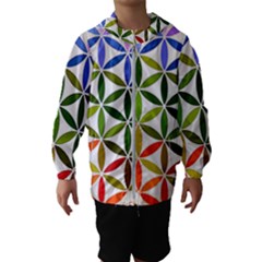 Mandala Rainbow Colorful Kids  Hooded Windbreaker