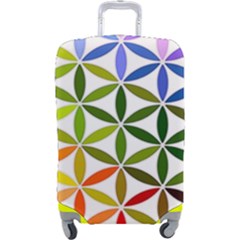 Mandala Rainbow Colorful Luggage Cover (large) by Ndabl3x