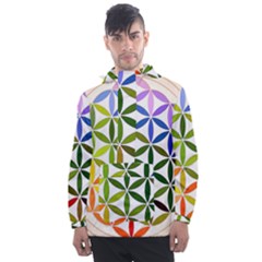 Mandala Rainbow Colorful Men s Front Pocket Pullover Windbreaker