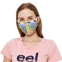 Mandala Rainbow Colorful Crease Cloth Face Mask (Adult) View1