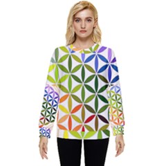 Mandala Rainbow Colorful Hidden Pocket Sweatshirt