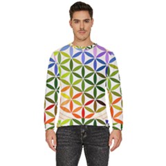 Mandala Rainbow Colorful Men s Fleece Sweatshirt