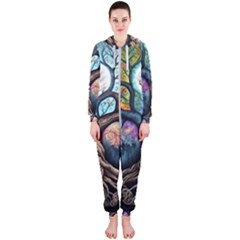 Tree Colourful Hooded Jumpsuit (ladies)