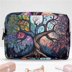 Tree Colourful Make Up Pouch (medium) by Ndabl3x