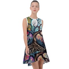 Tree Colourful Frill Swing Dress by Ndabl3x