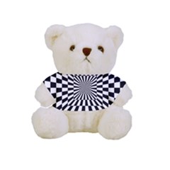 Optical Illusion Chessboard Tunnel Full Print Cuddly Teddy Bear by Ndabl3x