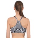 Optical Illusion Chessboard Tunnel Basic Training Sports Bra View2