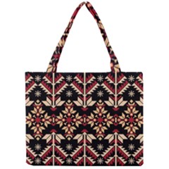 Vector Illustration Of Ukrainian Folk Seamless Pattern Ethnic Ornament Border Element Traditional Mini Tote Bag by Bedest