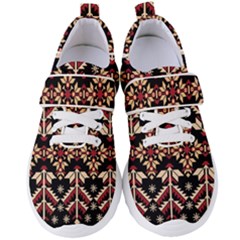 Vector Illustration Of Ukrainian Folk Seamless Pattern Ethnic Ornament Border Element Traditional Women s Velcro Strap Shoes by Bedest