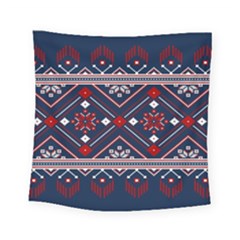 Ukrainian Folk Seamless Pattern Ornament Art Square Tapestry (small)