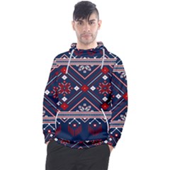 Ukrainian Folk Seamless Pattern Ornament Art Men s Pullover Hoodie