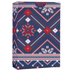 Ukrainian Folk Seamless Pattern Ornament Art Playing Cards Single Design (rectangle) With Custom Box