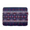 Ukrainian Folk Seamless Pattern Ornament Art 14  Vertical Laptop Sleeve Case With Pocket View2