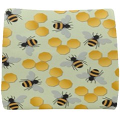 Bees Pattern Honey Bee Bug Honeycomb Honey Beehive Seat Cushion by Bedest