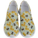 Bees Pattern Honey Bee Bug Honeycomb Honey Beehive Men s Lightweight Slip Ons View1