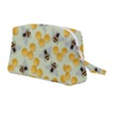 Bees Pattern Honey Bee Bug Honeycomb Honey Beehive Wristlet Pouch Bag (Medium) View2