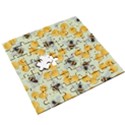 Bees Pattern Honey Bee Bug Honeycomb Honey Beehive Wooden Puzzle Square View3