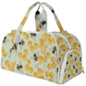 Bees Pattern Honey Bee Bug Honeycomb Honey Beehive Burner Gym Duffle Bag View1