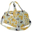 Bees Pattern Honey Bee Bug Honeycomb Honey Beehive Burner Gym Duffle Bag View2