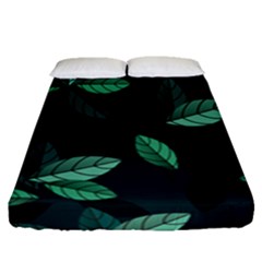 Foliage Fitted Sheet (queen Size)