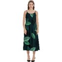 Foliage Casual Spaghetti Strap Midi Dress View1