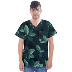 Foliage Men s V-neck Scrub Top