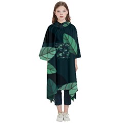 Foliage Kids  Hooded Rain Ponchos