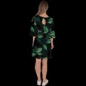 Foliage Velour Kimono Dress View4