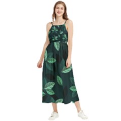 Foliage Boho Sleeveless Summer Dress