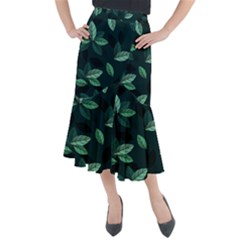 Foliage Midi Mermaid Skirt