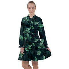 Foliage All Frills Chiffon Dress