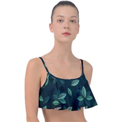 Foliage Frill Bikini Top by HermanTelo