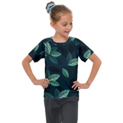 Foliage Kids  Mesh Piece T-shirt