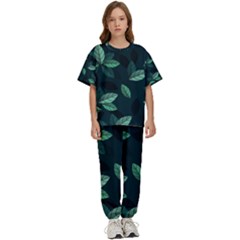 Foliage Kids  T-shirt And Pants Sports Set