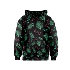 Tropical Leaves Pattern Kids  Pullover Hoodie