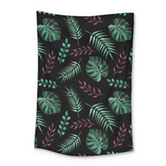 Tropical Leaves Pattern Small Tapestry